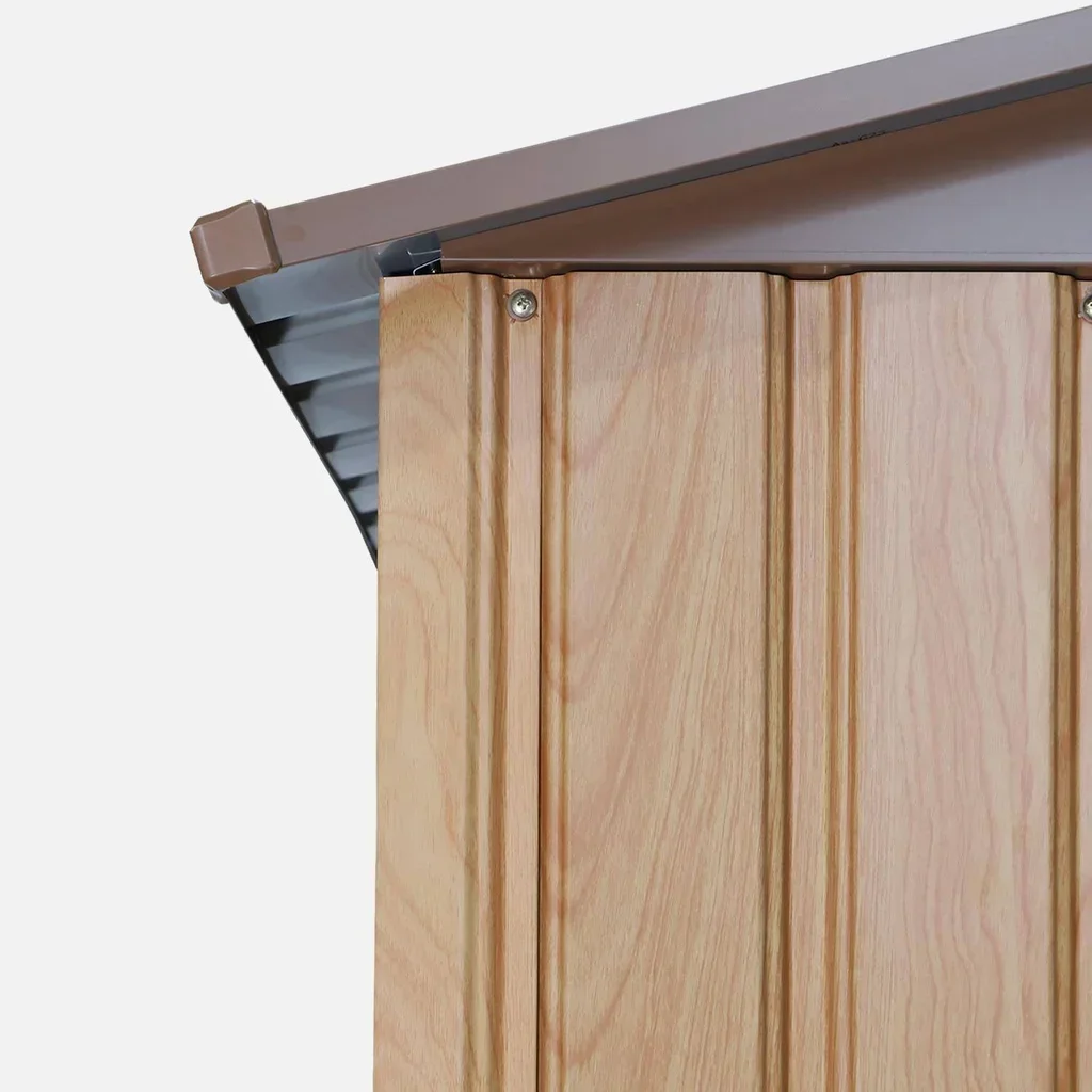 Abri jardin métal 5,29m² anthracite portes coulissantes kit ancrage