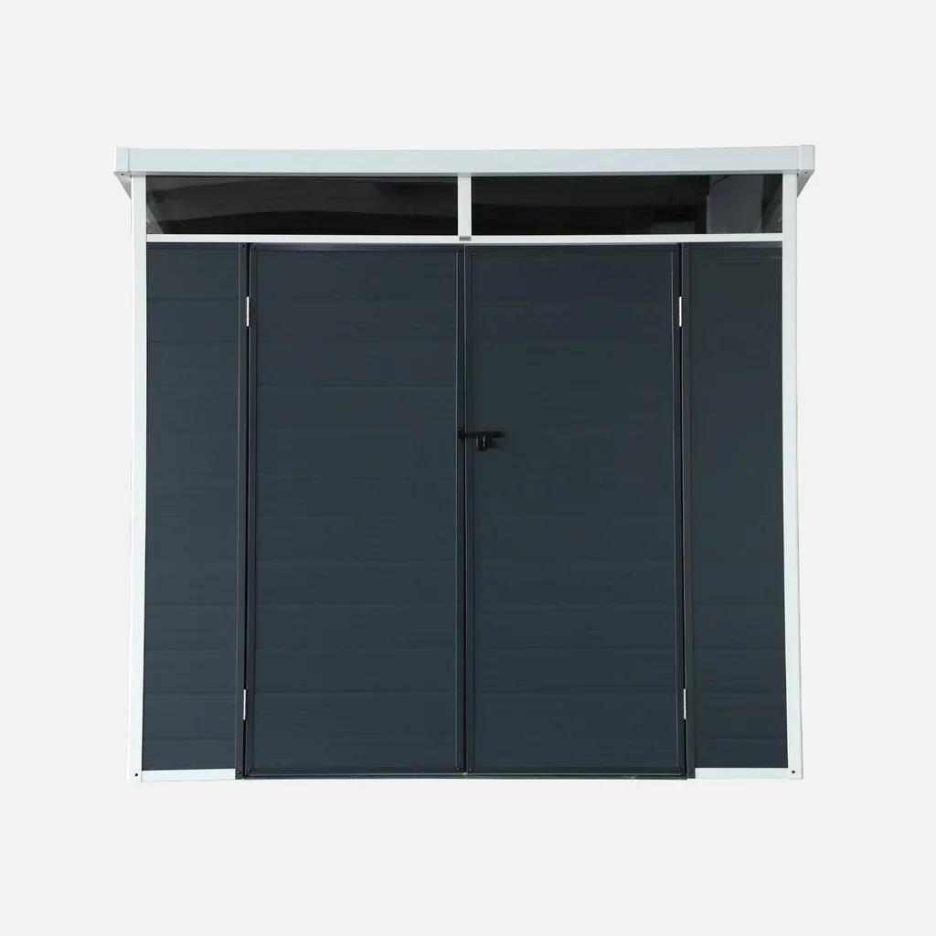 Abri de jardin plastique aluminium 4,55m² avec aération et fenêtre