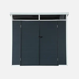 Abri de jardin plastique aluminium 4,55m² avec aération et fenêtre