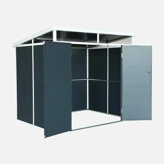 Abri de jardin plastique aluminium 4,55m² avec aération et fenêtre
