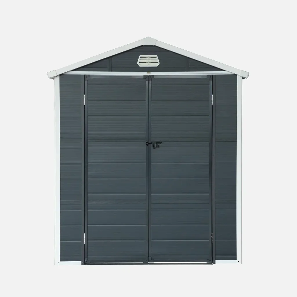 Abri de jardin PVC aluminium 3,65 m² Weppes rangement outils