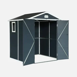 Abri de jardin PVC aluminium 3,65 m² Weppes rangement outils