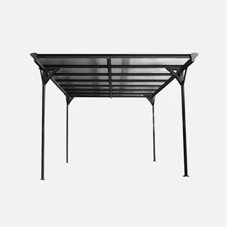 Carport aluminium 15m² toit polycarbonate transparent abri voiture