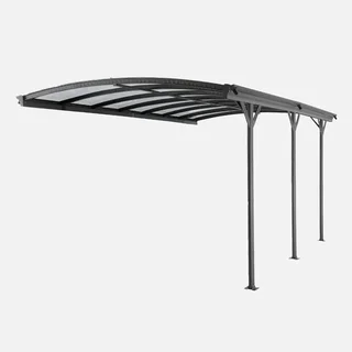 Extension carport aluminium 15m² toit polycarbonate Le Mans