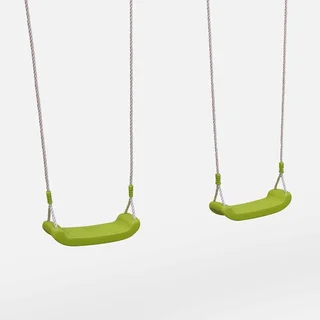 Portique bois Mistral avec balançoire et échelle de corde pour enfants 3-12 ans