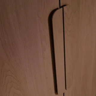 Armoire vintage 2 portes bois Juliana avec étagères et penderie