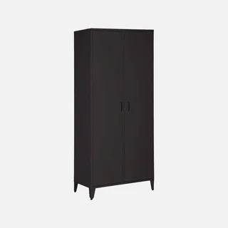 Armoire métal industriel 2 portes 4 étagères penderie Soho
