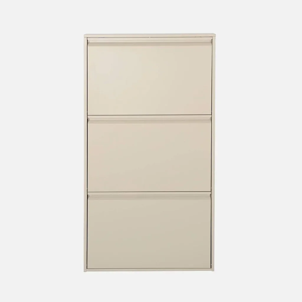 Armoire à chaussures métal industriel 3 portes Kentucky 9 paires