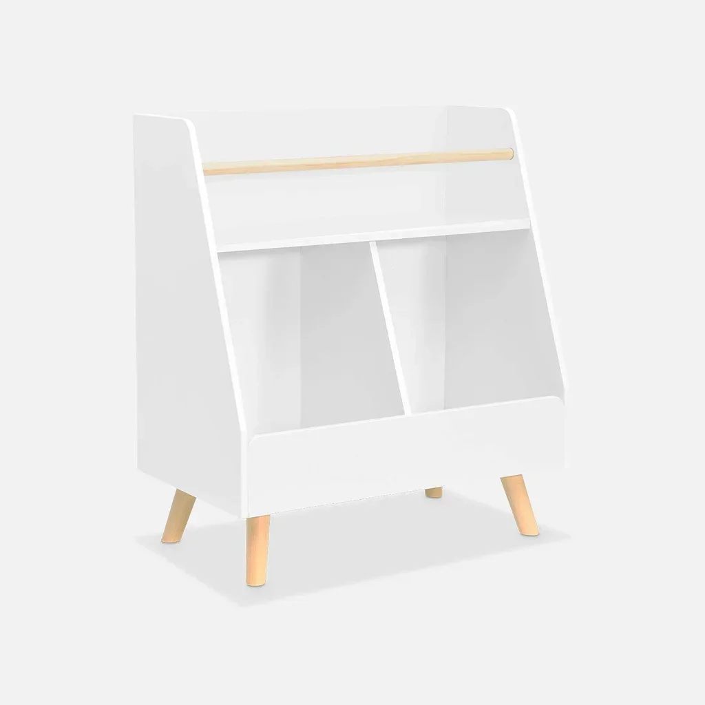 Armoire enfant Tobias 2 casiers bois rangement jouets
