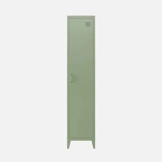Armoire métallique industrielle 4 compartiments bleu-gris chambre