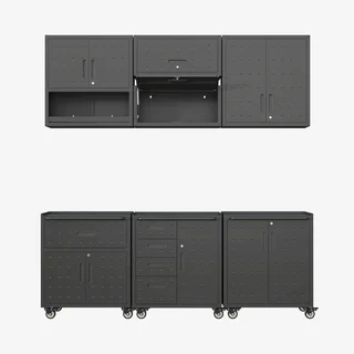 Armoire métallique modulable 6 compartiments rangement atelier Bobby