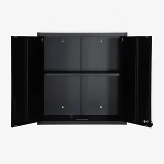 Armoire murale atelier garage Bobby métal noir 2 portes verrouillables