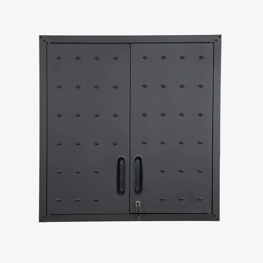Armoire murale atelier garage Bobby métal noir 2 portes verrouillables