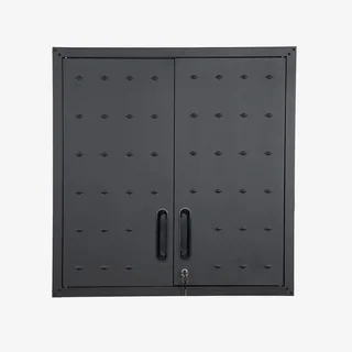 Armoire murale atelier garage Bobby métal noir 2 portes verrouillables