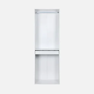 Armoire penderie bois avec rangement pantalons et étagères Modulo