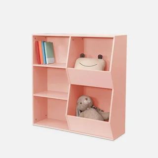Armoire rangement enfant Tobias 3 étagères bois naturel