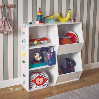 Armoire rangement enfant Tobias 3 étagères bois naturel