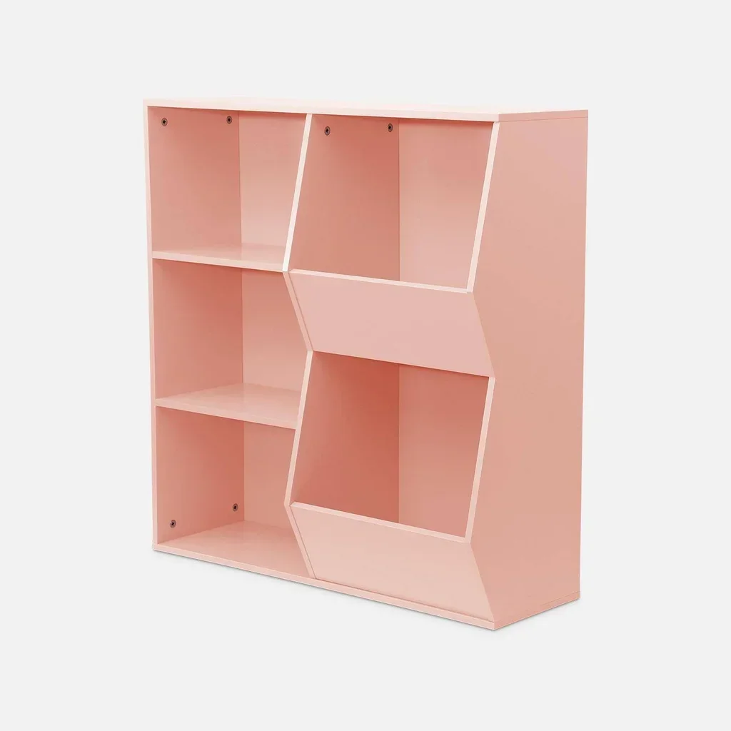 Armoire rangement enfant Tobias 3 étagères bois naturel