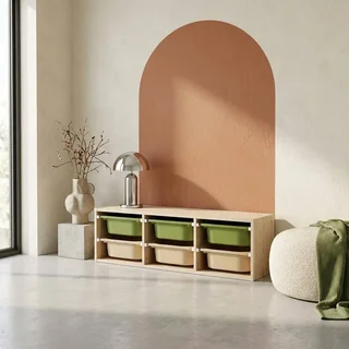 Armoire rangement enfant 6 casiers colorés amovibles jouets