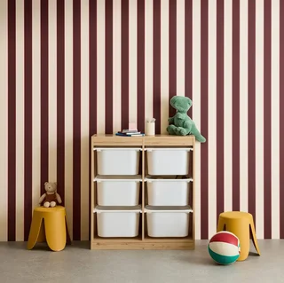 Armoire rangement enfant 6 bacs plastique amovibles jouets livres