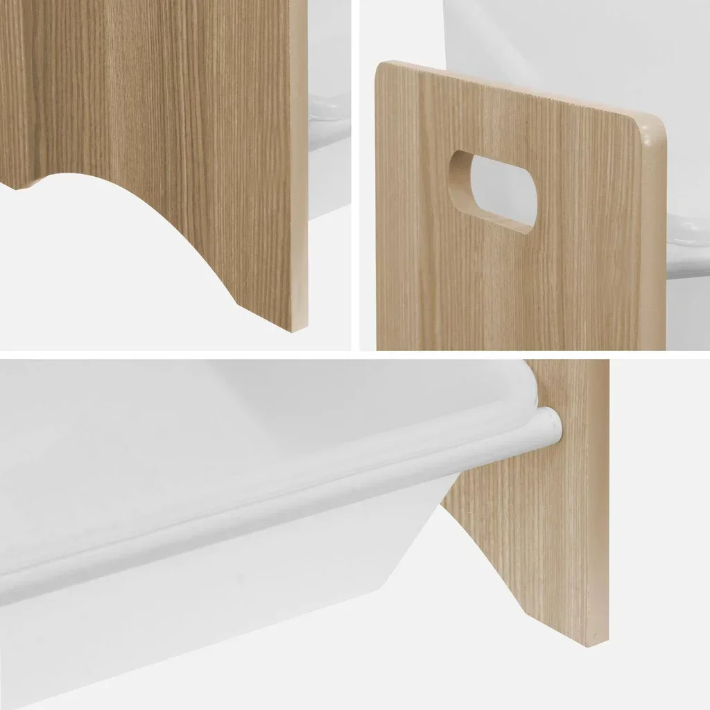 Armoire rangement jouets 6 compartiments bois Tobias