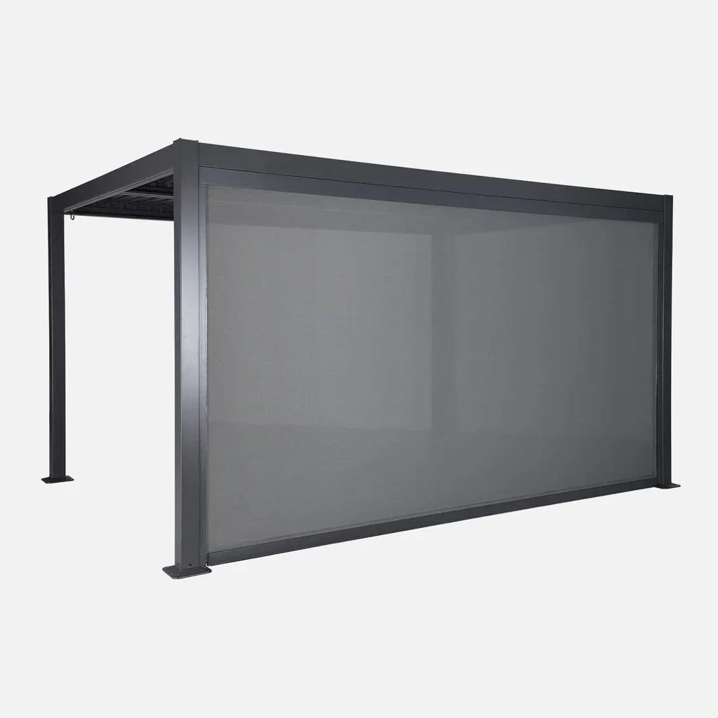 Store vertical anthracite pour pergola bioclimatique Palace 3x4m aluminium