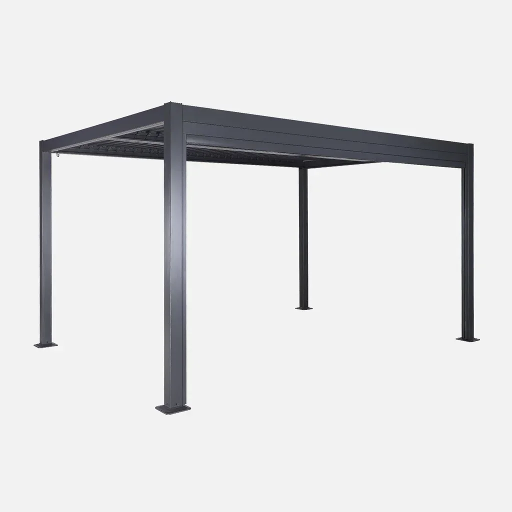 Store vertical anthracite pour pergola bioclimatique Palace 3x4m aluminium