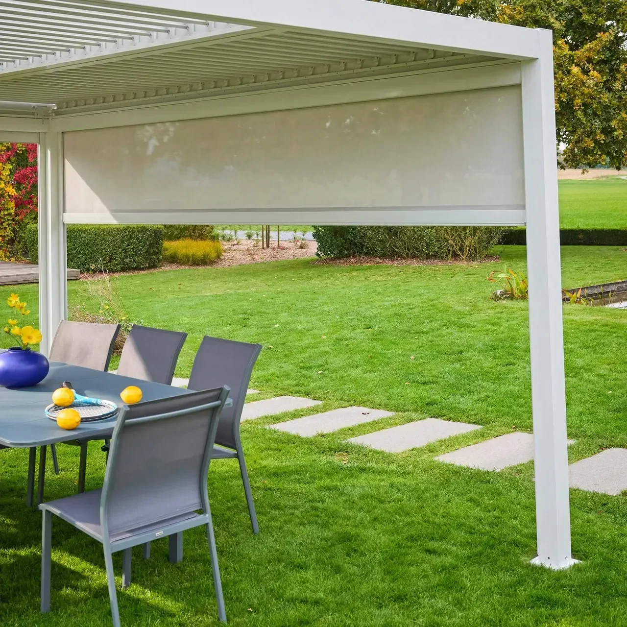 Store vertical anthracite pour pergola Palace 4x3m aluminium