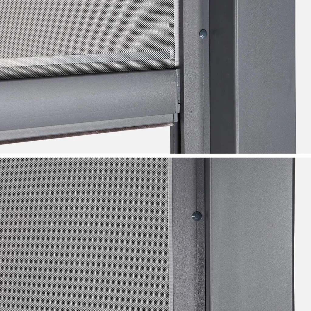 Store vertical anthracite pour pergola bioclimatique Palace 3x4m aluminium