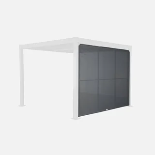 Auvent aluminium 3m toile textilène pergola Palace protection soleil