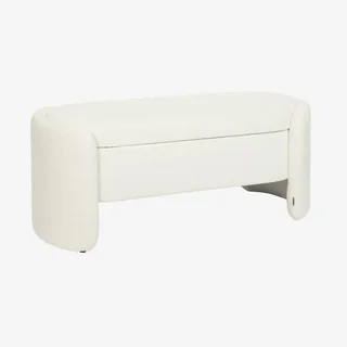Banc coffre tissu contemporain rangement pied de lit Kalo
