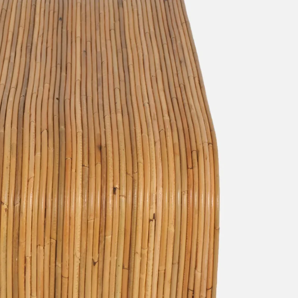 Banc d'appoint rotin naturel style exotique bout de lit entrée
