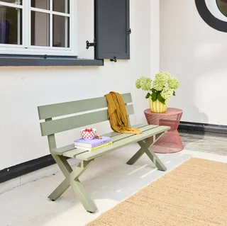 Banc de jardin 2 places aluminium Terralu - Style classique extérieur