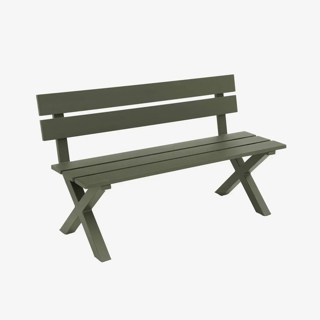 Banc de jardin 2 places aluminium Terralu - Style classique extérieur