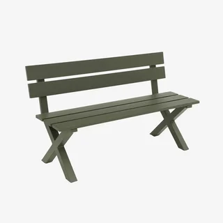 Banc de jardin 2 places aluminium Terralu - Style classique extérieur