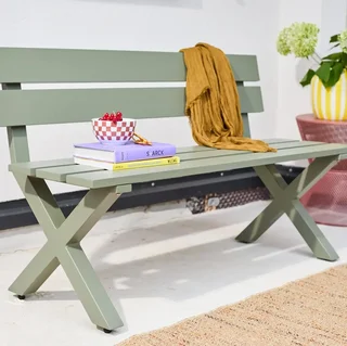Banc de jardin 2 places aluminium Terralu - Style classique extérieur