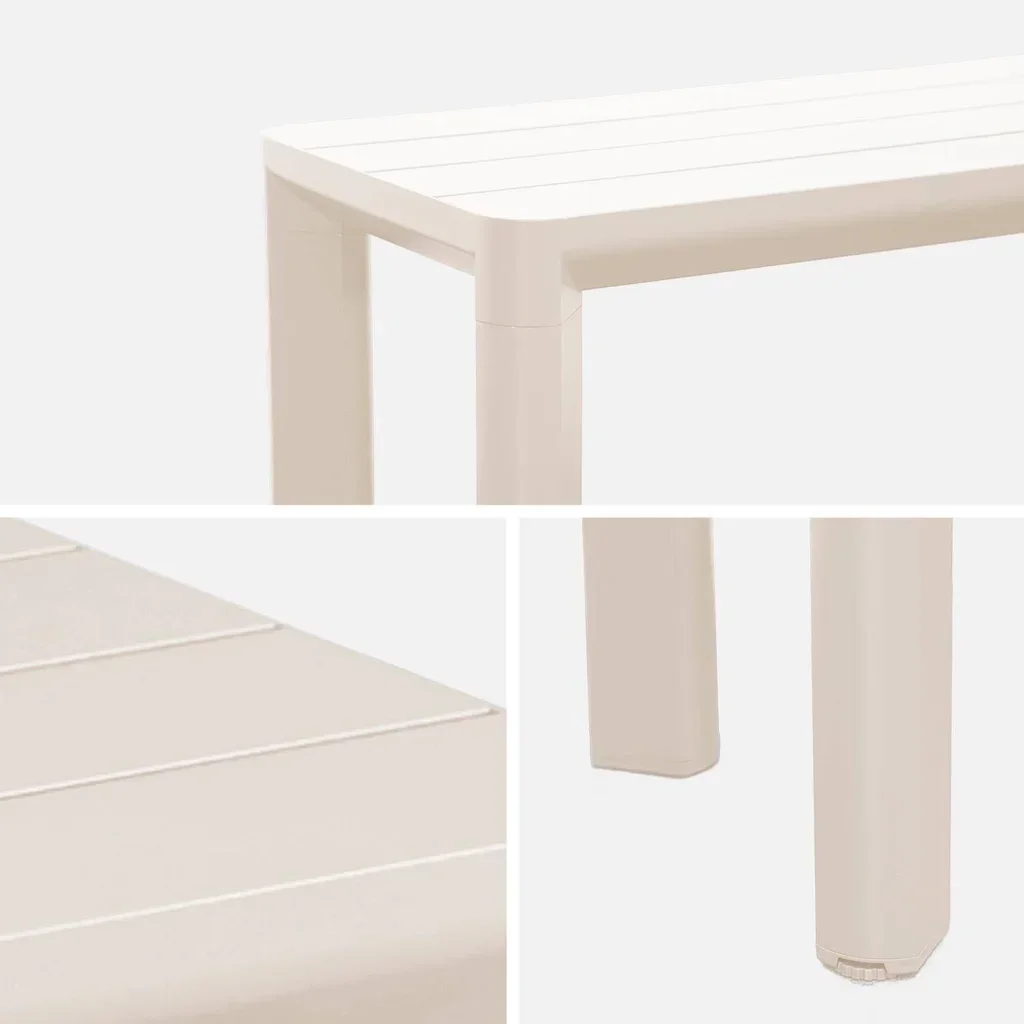 Banc de jardin 4 places aluminium Madison moderne extérieur
