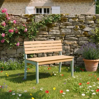 Kinder Gartenbank Akazienholz 2-Sitzer Caroline - Außenkollektion