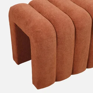 Banc de lit design contemporain en tissu Ito - Formes arrondies élégantes