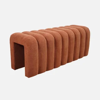 Banc de lit design contemporain en tissu Ito - Formes arrondies élégantes