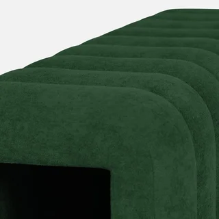 Banc bout de lit design contemporain arrondi en tissu Ito