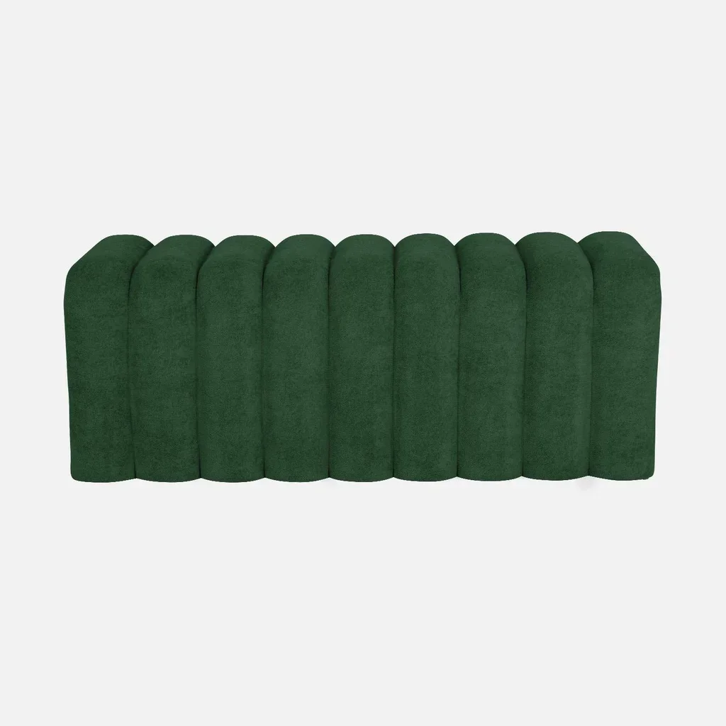 Banc bout de lit design contemporain arrondi en tissu Ito