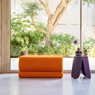 Banquette bouclette Sasha 1 ou 2 places design contemporain