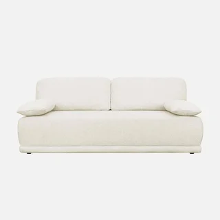 Sofá cama convertible Nelson 3 plazas tela bouclé con compartimento de almacenamiento