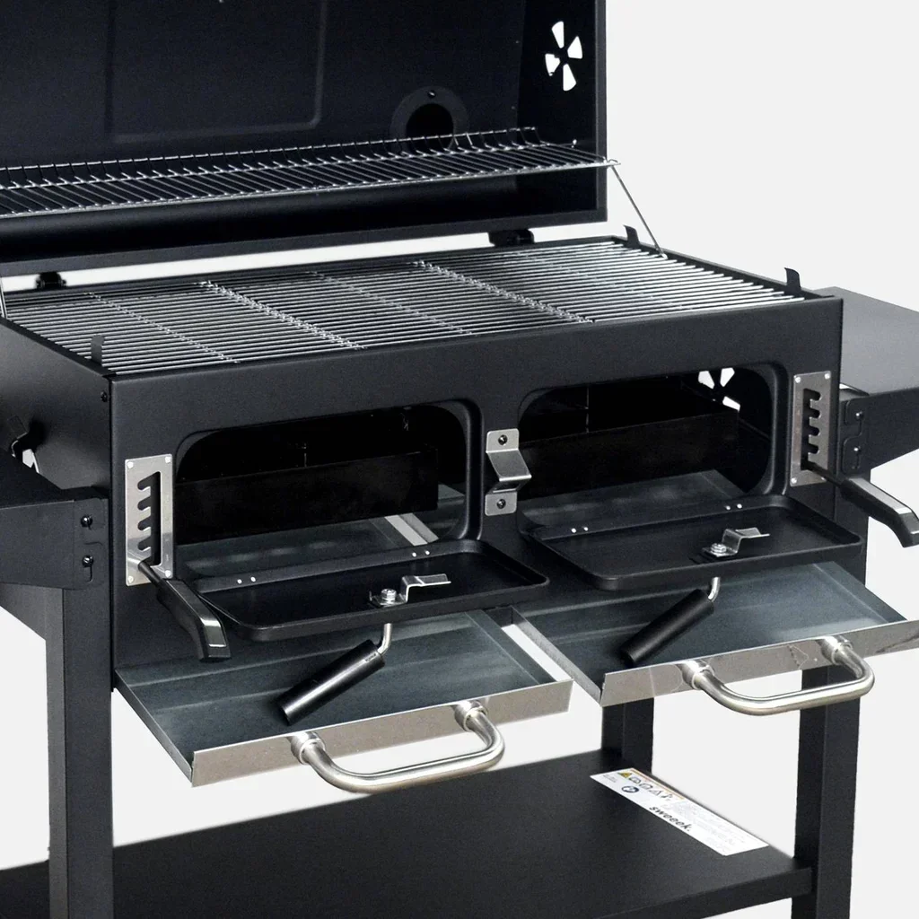 Barbecue charbon Bernard XL avec thermomètre et roues