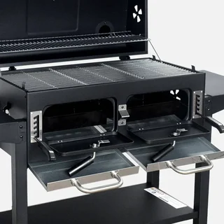 Barbecue charbon Bernard XL avec thermomètre et roues
