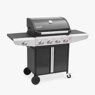 Barbecue à gaz 5 feux avec brûleur latéral intégré Bazin