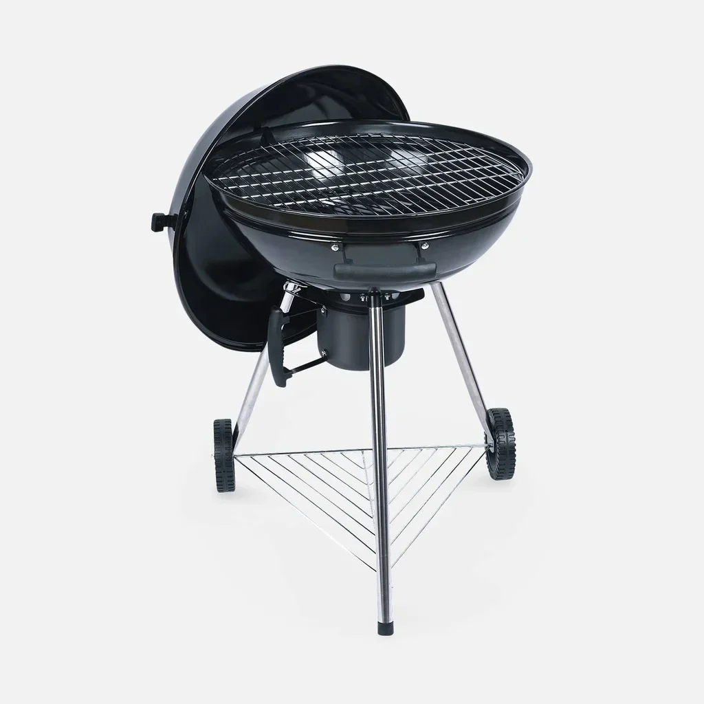 Barbecue sphérique à charbon 57 cm avec fumoir, grille et roulettes Georges
