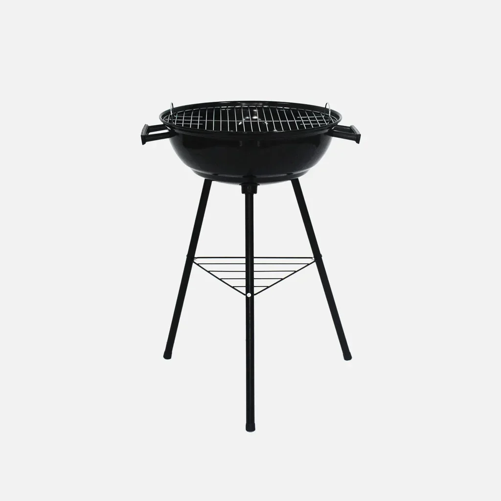 Barbecue sphérique charbon de bois 39 cm acier émaillé portable 6-8 personnes
