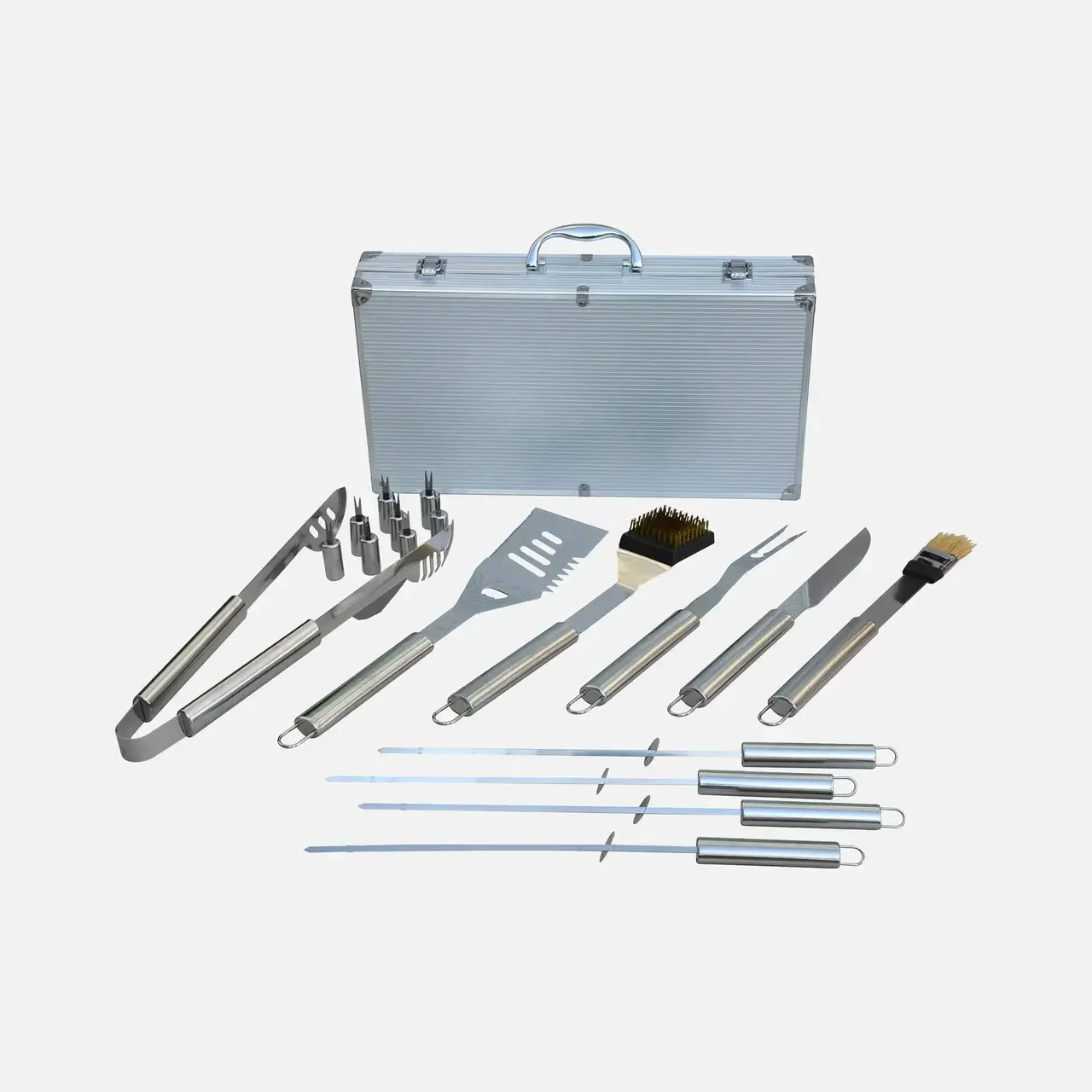 Barbecue sphérique charbon Ø57 cm 2 en 1 fumoir et grill Georges avec 18 accessoires